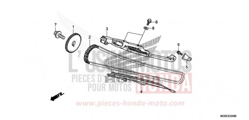 CHAINE A CAMES/TENDEUR NC700DD de 2013